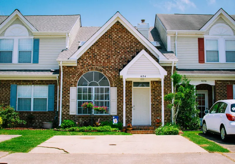 Home exterior and walkway