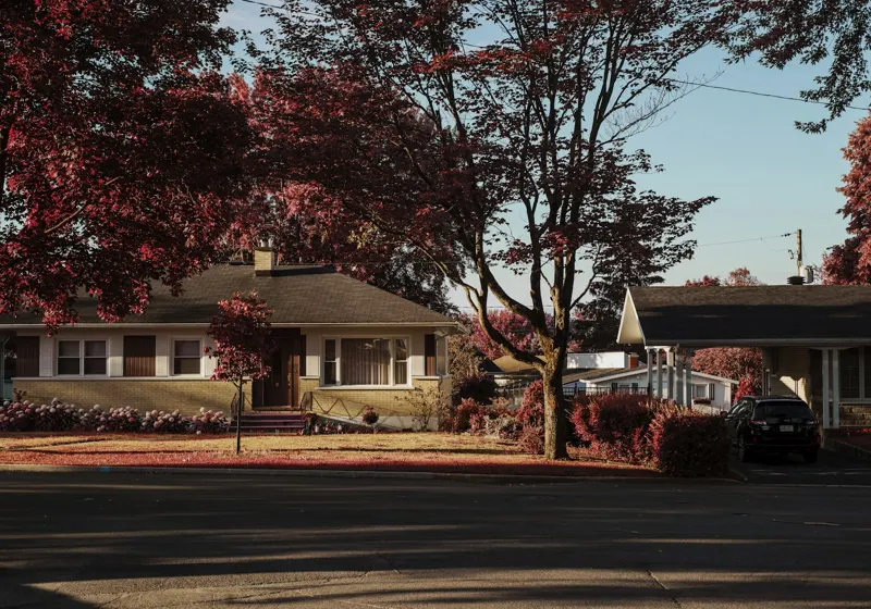 House on a level street