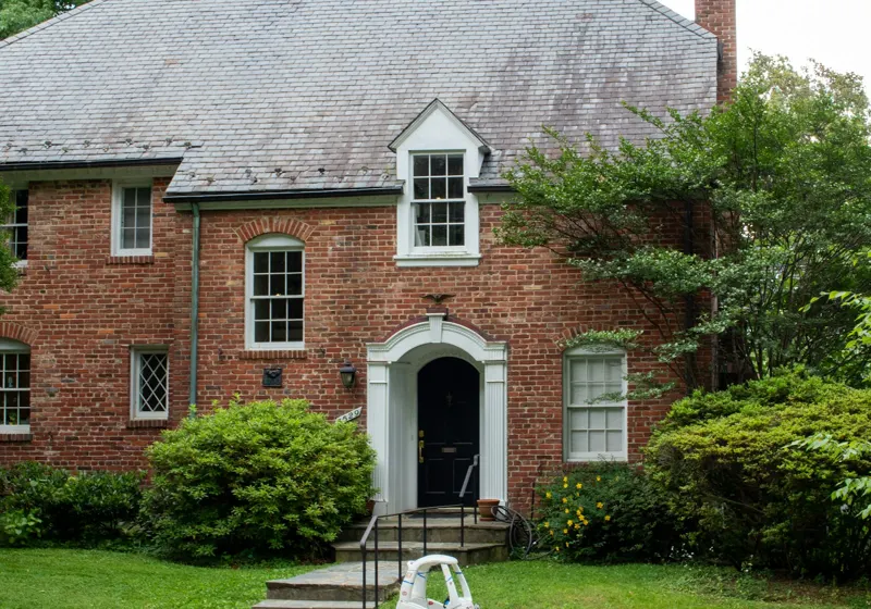 Brick wall of a house
